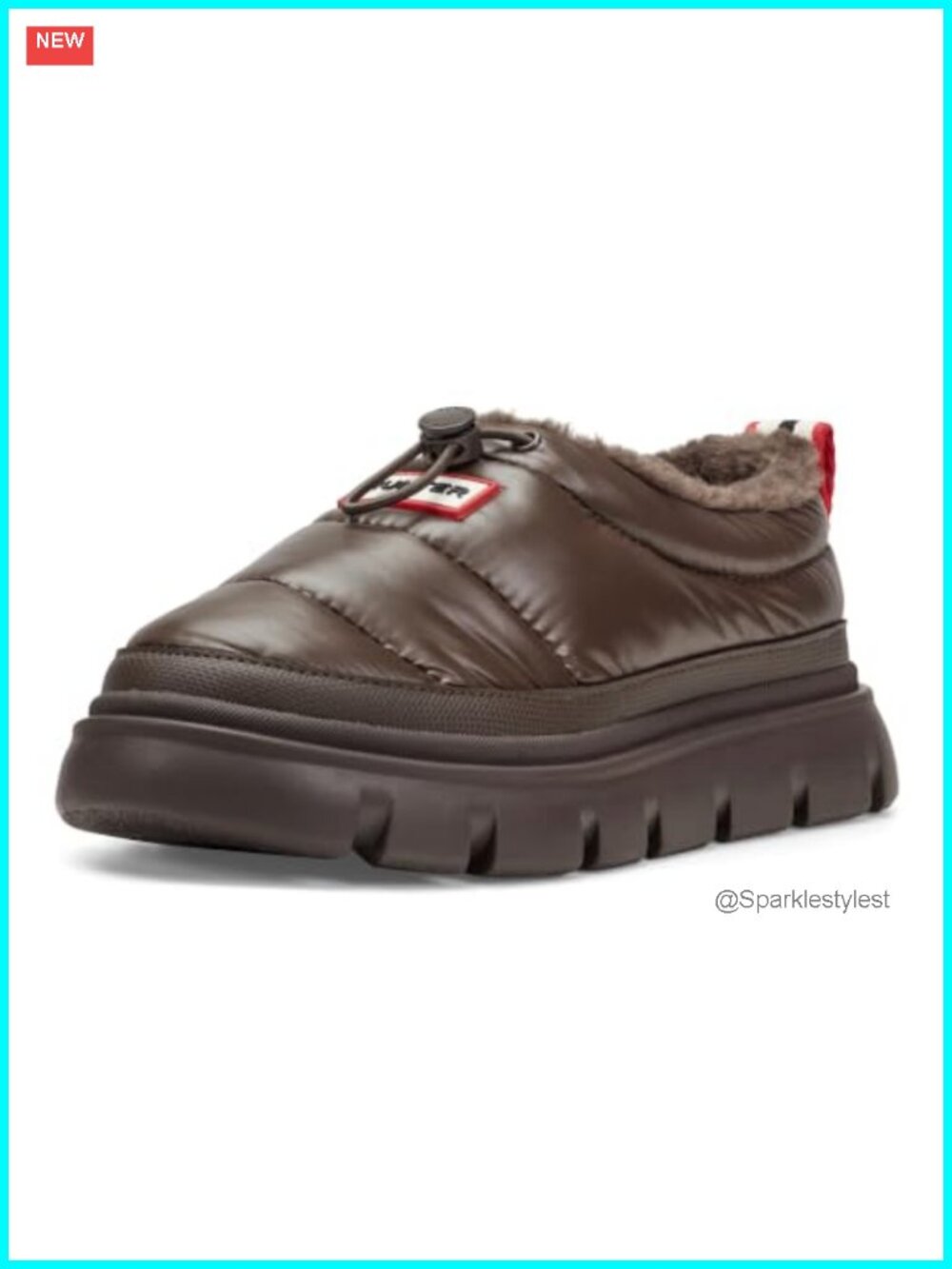 Hunter Madi Water Resistant Flats Bungee Closure Cushioned